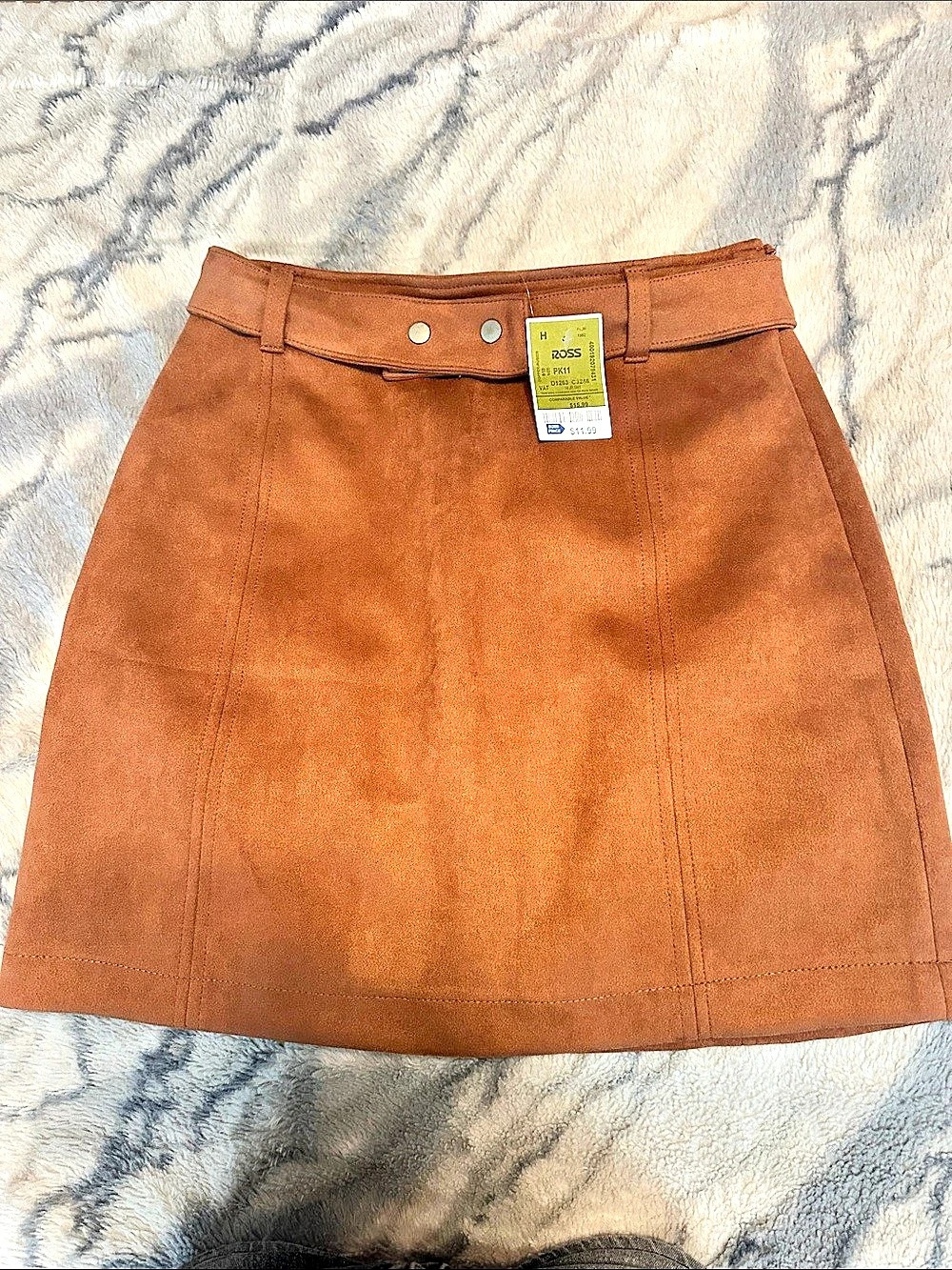 Haute Monde 14 jr Brown Mini Skirt